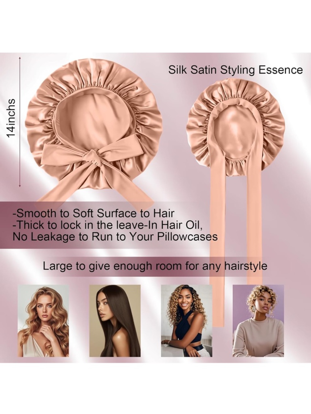 NWT Satin Bonnet - Picture 3 of 7